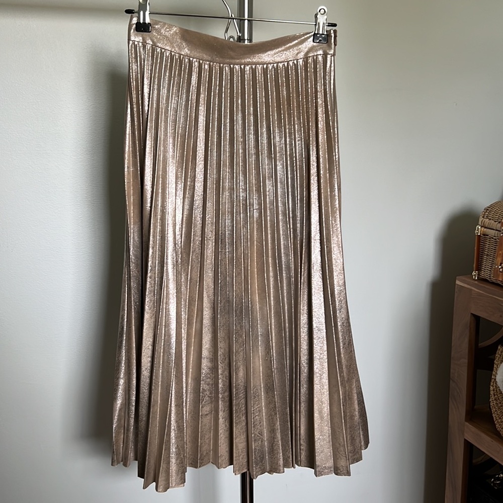 ZARA pleated midi skirt